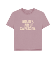 Mauve Bra Off Women's Relaxed Fit T-shirt