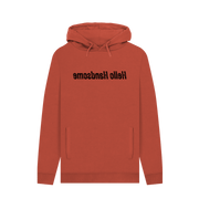 Rust Hello Handsome Men's Hoodie
