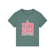 green slogan t-shirt with 'dad bod lover'