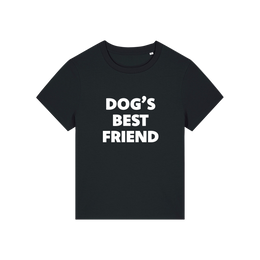 black animal tee with the slogan 'dog's best friend'