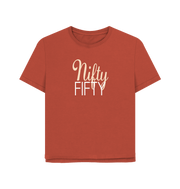 Rust Nifty Fifty Women's Relaxed Fit T-shirt