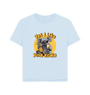 Sky Blue Printed T-shirt