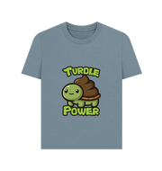 Stone Blue Printed T-shirt