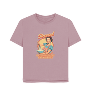 Mauve Stressed Women's Relaxed Fit T-shirt