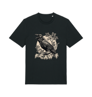 Black funny offensive t-shirt with a crow design and 'FOAW' slogan