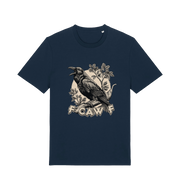navy funny offensive t-shirt with a crow design and 'FOAW' slogan