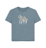 Stone Blue Nifty Fifty Women's Relaxed Fit T-shirt