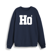 navy xmas sweater with the slogan 'ho3'