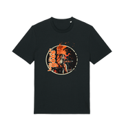 black music t-shirt with a graphic depicting taylor hawkins and the slogan 'watch him as he goes'