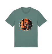 green music t-shirt with a graphic depicting taylor hawkins and the slogan 'watch him as he goes'