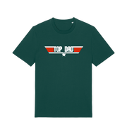 green dad t-shirt with the slogan 'top dad'