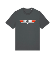 grey dad t-shirt with the slogan 'top dad'