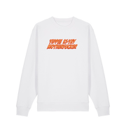 white christmas sweater with the slogan 'yippee ki-yay motherfucker