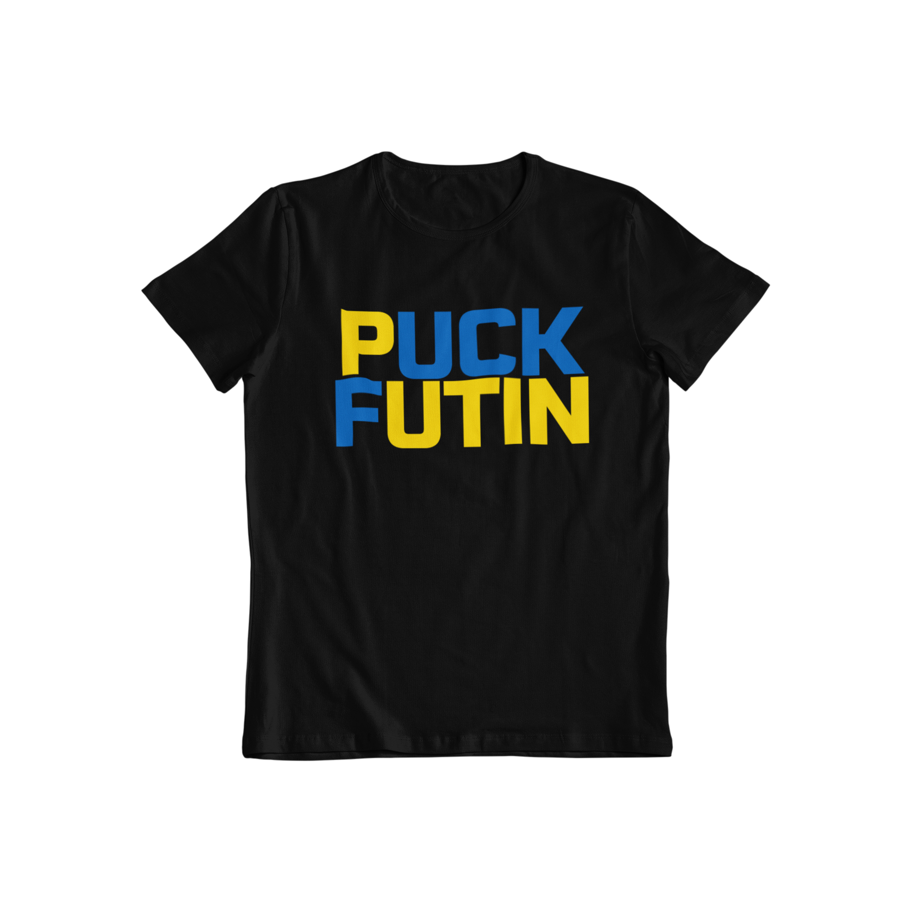 Express yourself with teevolution - the ultimate destination for slogan t-shirts. Our latest addition is the Ukraine War, Anti-Putin slogan "Puck Futin". Wear your opinion with pride and make a statement with teevolution!