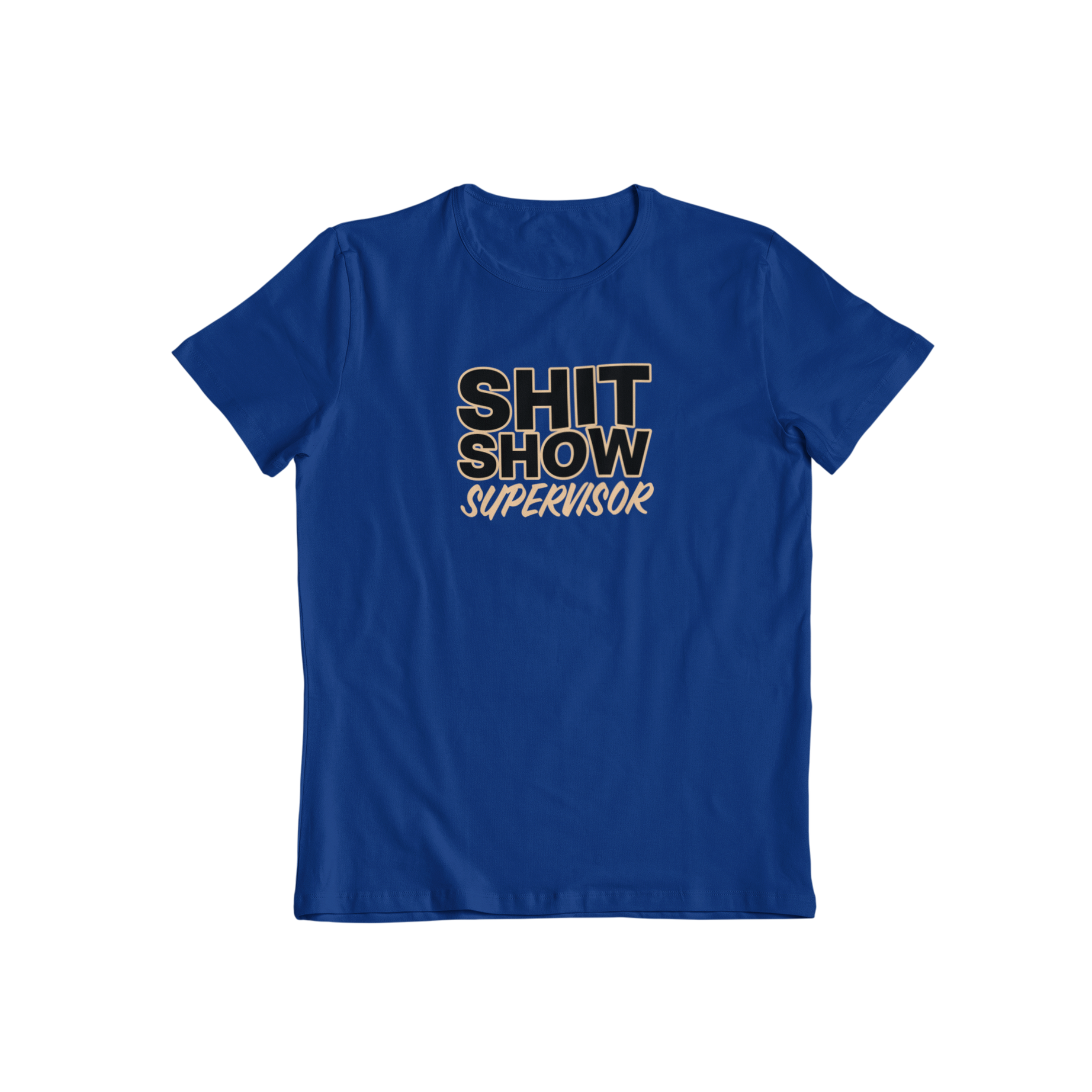 Looking for a funny t-shirt to brighten up your day? Teevolution has the perfect t-shirt for you! Our "Shit Show Supervisor" t-shirt is a classic and hilarious slogan that is sure to make you smile. Get yours today and turn your bad day into a good one!