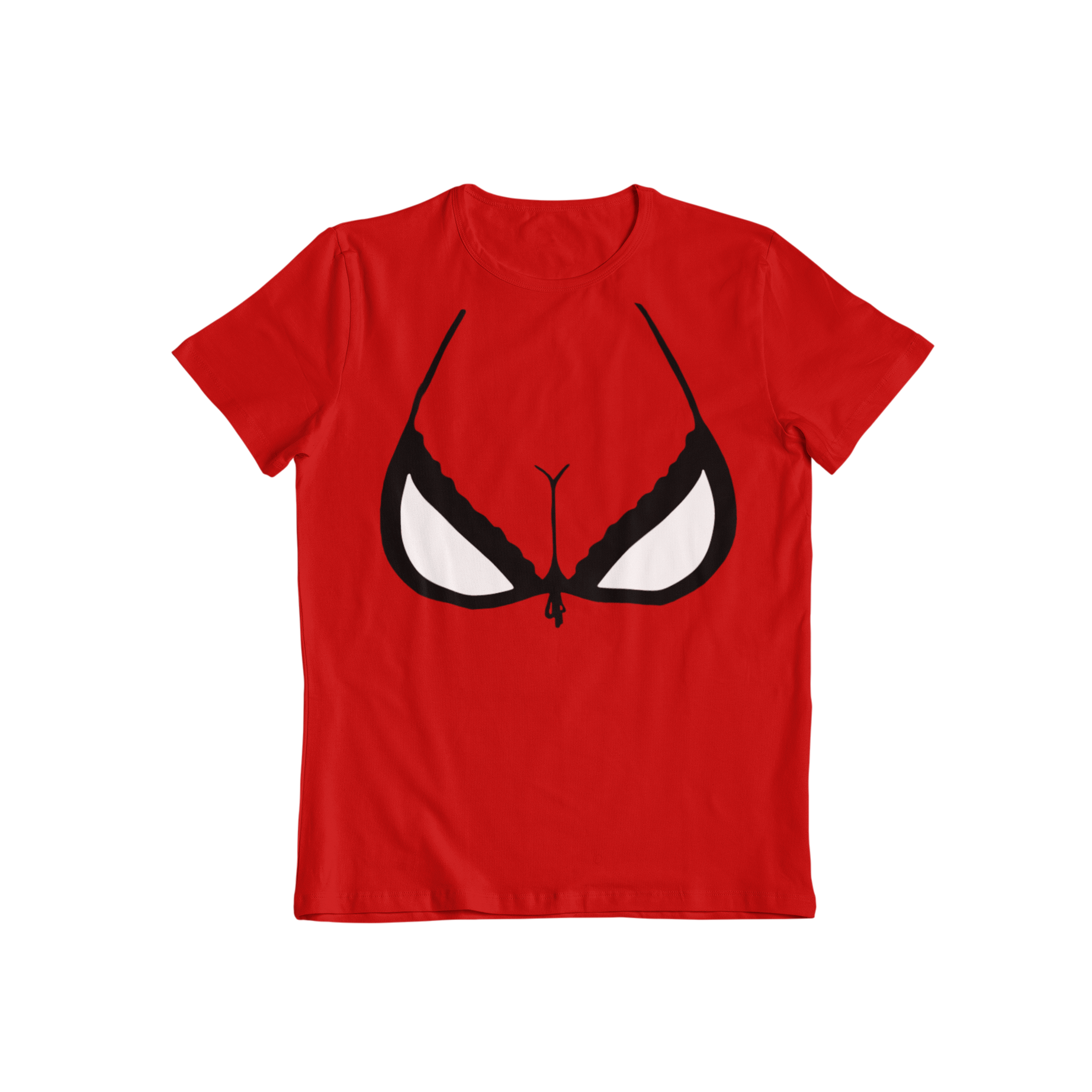 Teevolution offers a range of funny film graphic t-shirts. Stand out from the crowd with our unique designs, including the red and blue webslinger or a pair of boobs. Get yours now and start making people laugh!